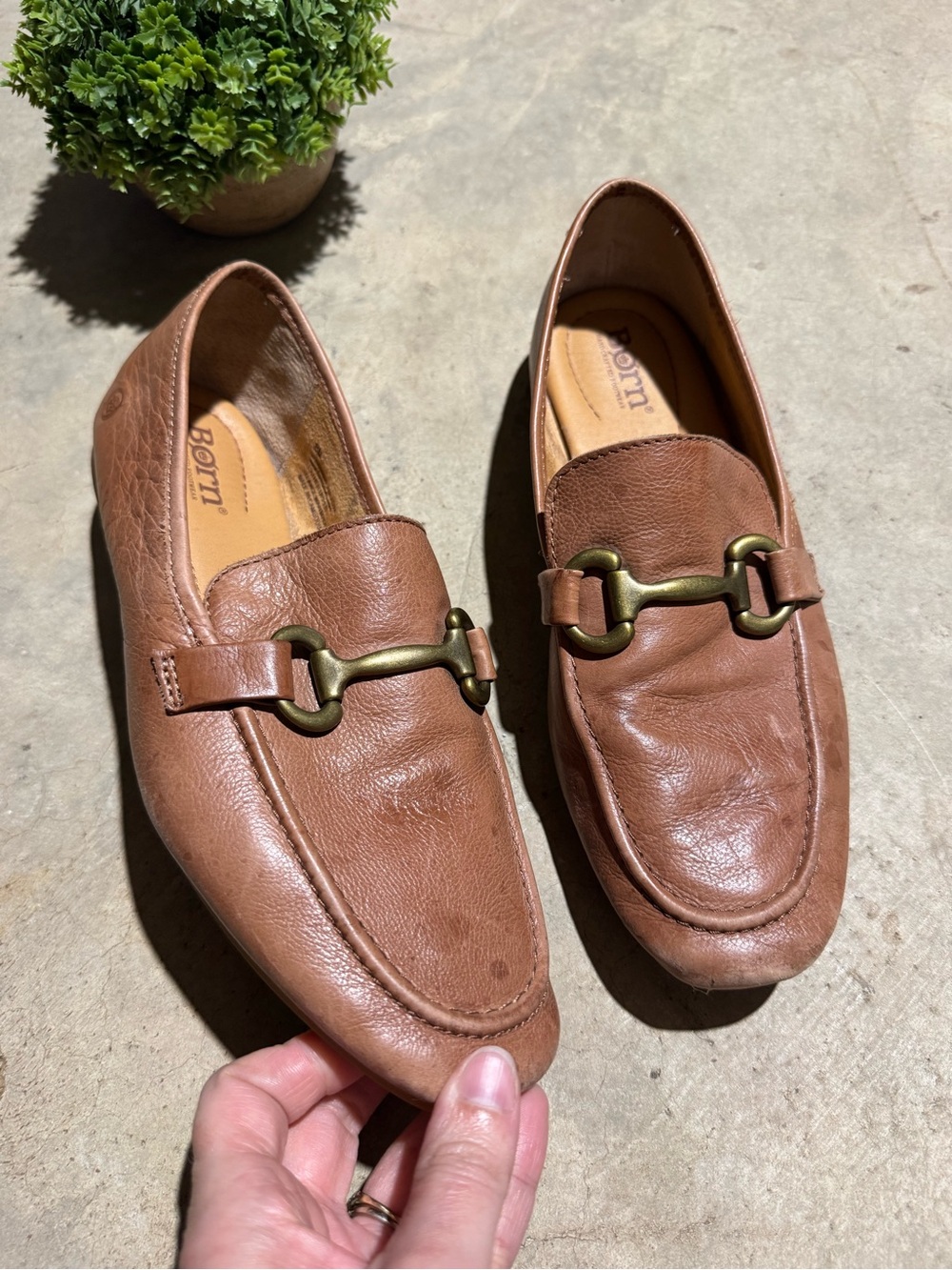 Born Leyla Horse But Loafers Size 8 Brown Leather Equestrian Capsule Fall